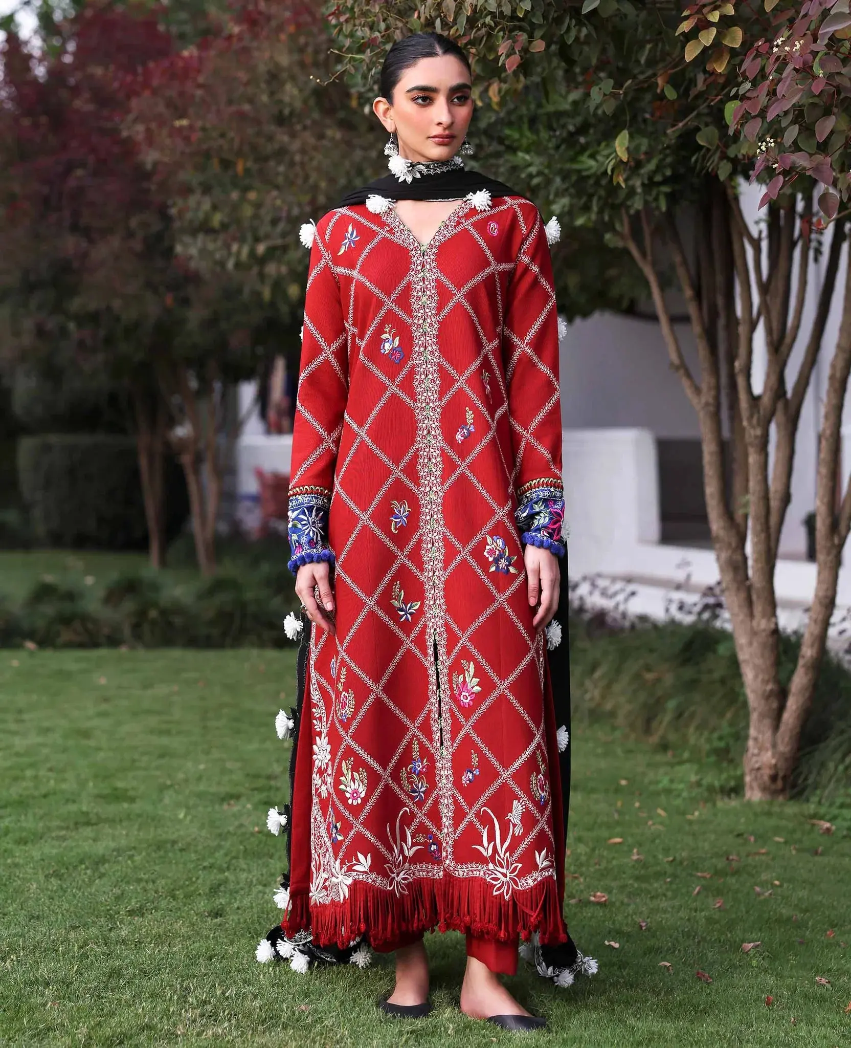 Republic -D15 Elara Three Piece Khaddar
