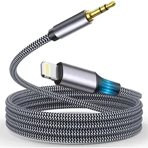 Lightning to 3.5mm Audio Cable Compatible with iPhone 14/13/12/11/XR/XS/X/8/7/6 Plus/SE 2, iPad