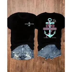 Southern Attitude Salty 2-Sided T-Shirt, Beach Country Girl Tee, Coastal Cowgirl Shirt, Summer Beach Vibes Graphic Tee