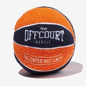 Handmade Basketball Pillow [Best Selling]- Tufted Weave, Extra Plush, Cotton/Teddy Fleece Materialwearable pillow