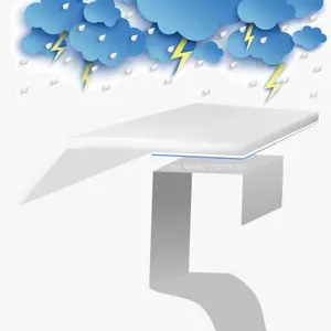 Original Gutter Edge™ Peel N' Stick Seamless design proven to keep your gutters from ever Oxidizing or Staining