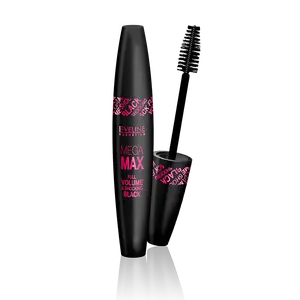 Eveline Cosmetics Mega Max Full Volume and Shocking Black Mascara Makeup