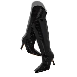 Shyla Knee High Boots - Black