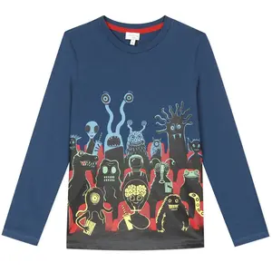 PAUL SMITH JUNIOR Glow-in-the-Dark Monster Movie T-shirt
