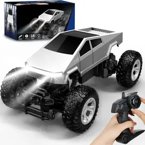Tesla Pickup Remote Control Car RC Model Car for Kids 4-12 Years, Deformation RC Toy for Boys 4-8, Perfect Birthday Gift, Includes 2 Rechargeable Batteries