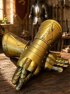 KING EMILIO THE ARMORED ONE’S Signed Royal Gauntlets-First Generation-Signature
