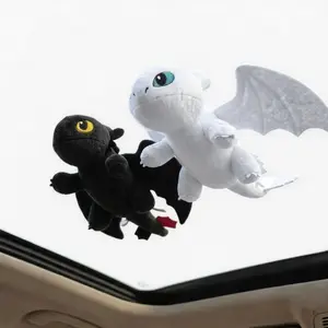 Toothless Dragon Car Roof Ornament – Movable Wings Sunroof Figurine for Car, Motorcycle & Rear Decoration, Cute Mini Dragon Accessories, Gift for Fans