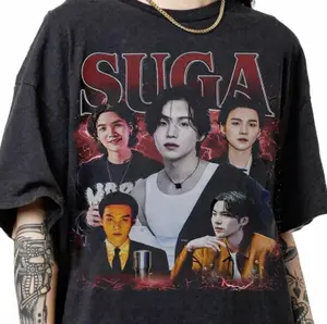 2026 Hot Limited Suga Min Yoongi 90S T-Shirt Gift For Fan
