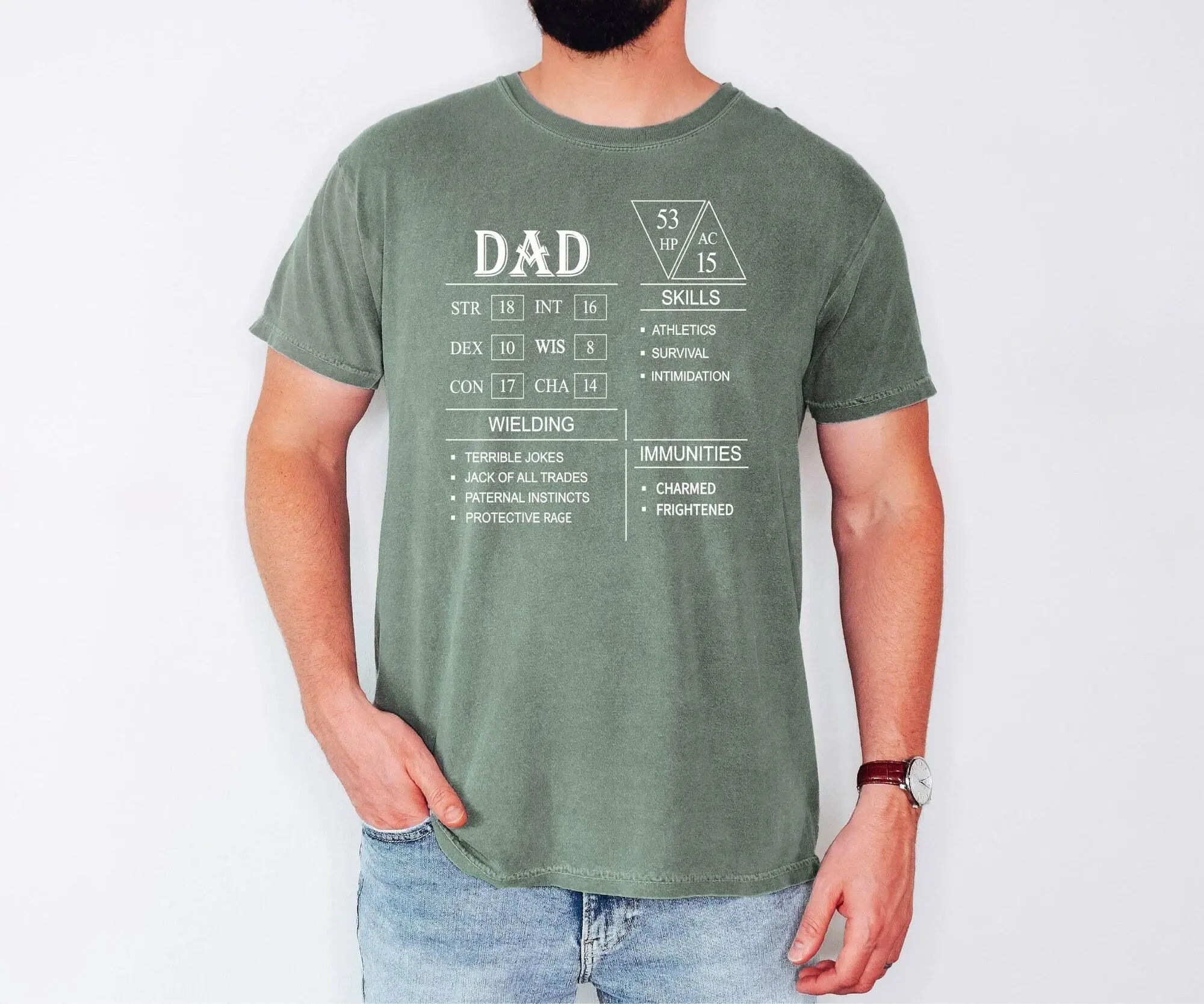 Dad Shirt, Fathers Day Gifts, Dungeons and Dragons DM Gift, Funny DnD Shirt, Nerdy Dad Birthday, Dad Christmas Gift