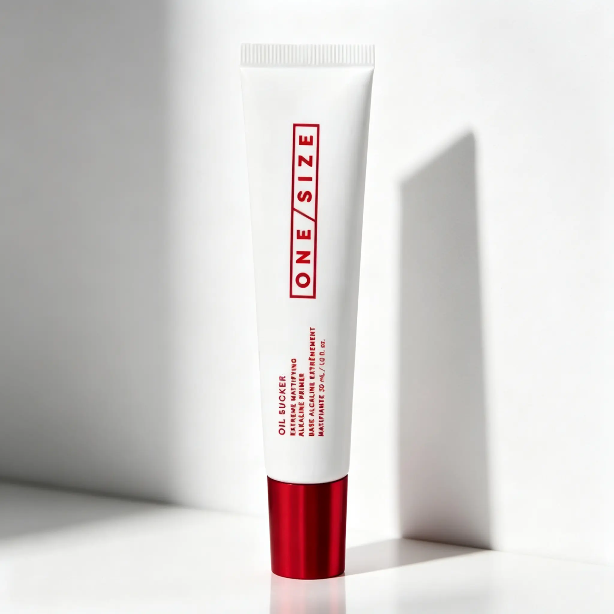 ONE/SIZE Makeup Base Primer, Oil-Sucker Extreme Mattifying Alkaline Formula ONE/SIZE Makeup Base Primer, Oil-Sucker Extreme Mattifying Alkaline Formula