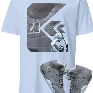 Wolf Grey 5, Unisex T-Shirt 14X KU6