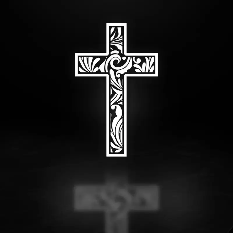 Western Cross Vinyl Decal Sticker, Outdoor Adventure Gift for Him and Her, Waterproof Scratch Resistant Sticker, Car Window Laptop Decor