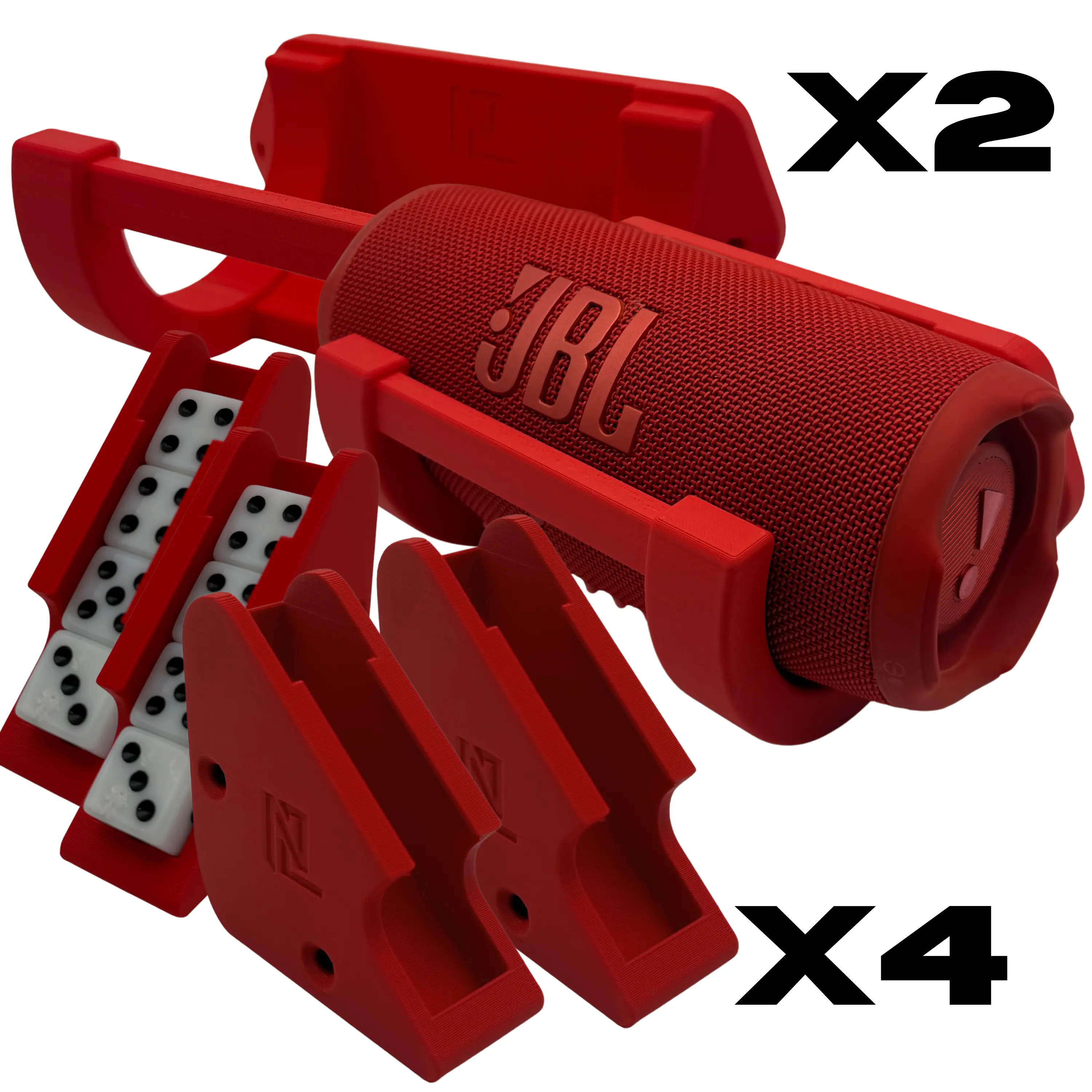 Die for Everyone Pack - 4 Die Depots and 2 Beat Dock Speaker Mounts for Full Table Coverage