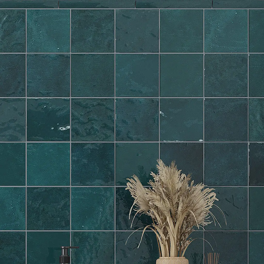 Ocean Green 5x5 Glossy Subway Ceramic Tile (57 pack, 10.76 sq ft/case)