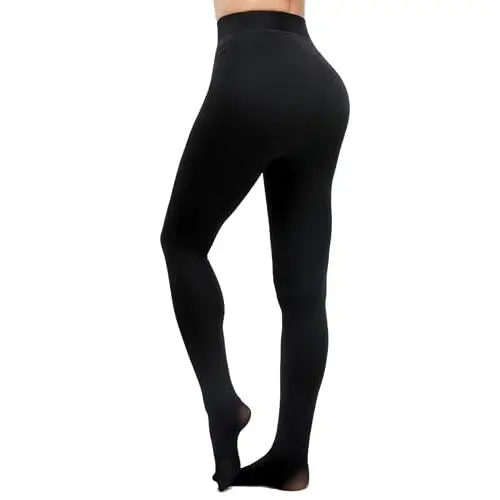 Solid Black Pantyhose