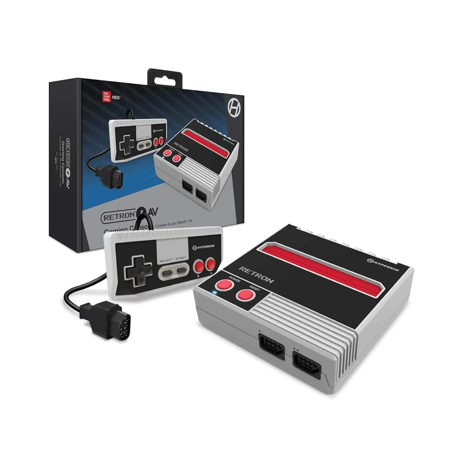 Hyperkin RetroN 1 AV Gaming Console for NES - Gray Hyperkin RetroN 1 AV Gaming Console for NES - Gray