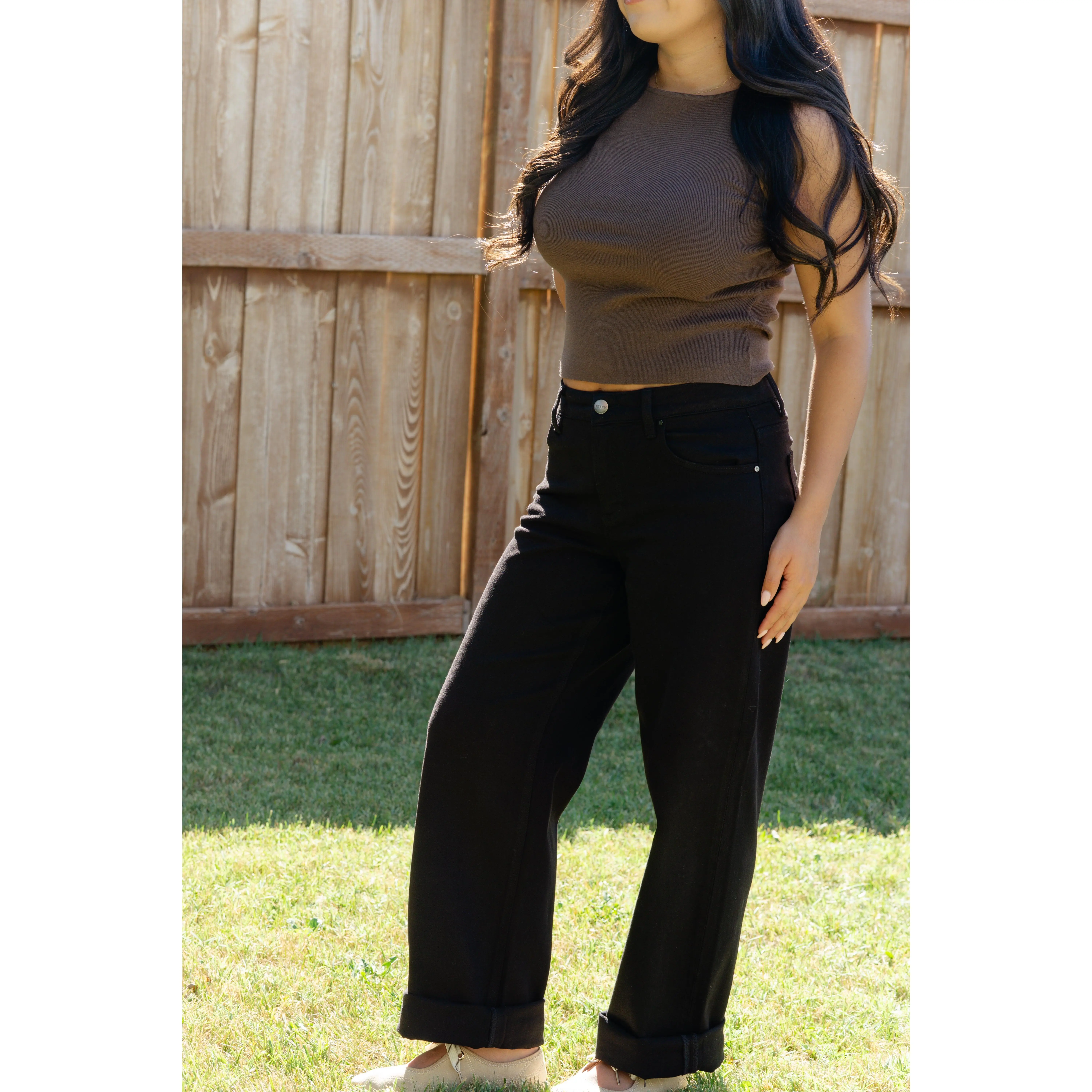 Onyx Mid Rise Barrel Relaxed jeans