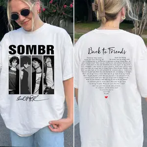Retro 90's Sombr T-Shirt, Sombr World Tour Music Fan Bootleg Tee T-Shirt, Music Lyrics Shirt, Gift For Women and Man