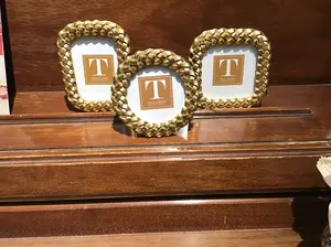 Gold Braided Photo Frames