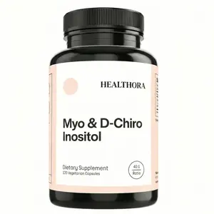 HEALTHORA Myo-Inositol & D-Chiro Inositol Supplement for Women | Fertility Supplements for Hormonal Balance & Ovarian Health Support | Myoinositol | Ideal 40:1 Ratio | 30 Servings Healthcare Fitness Dietary Edible Natural Vitamin