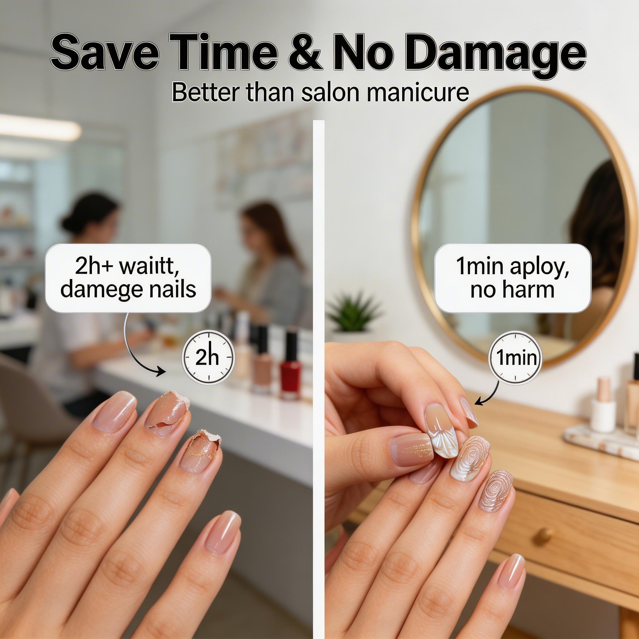 10 nail tips per set Manicure Cutics