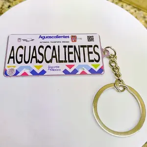 license plate Keychain 32 Mexico States