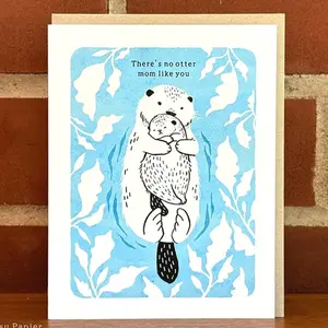 No Otter Mom birthday card and mother's day card