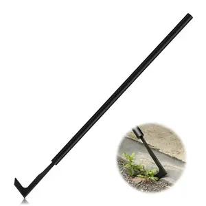 Crack Weeder Puller Tool Long Handle, Extendable Handle, 49.2/32.6/16.3 Inch Adjustable, Manual Sidewalk Crack Weeder for Yard & Driveway