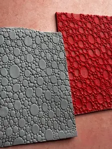 Bubbles Polymer Clay Rubber Stamp Texture Sheet Mat