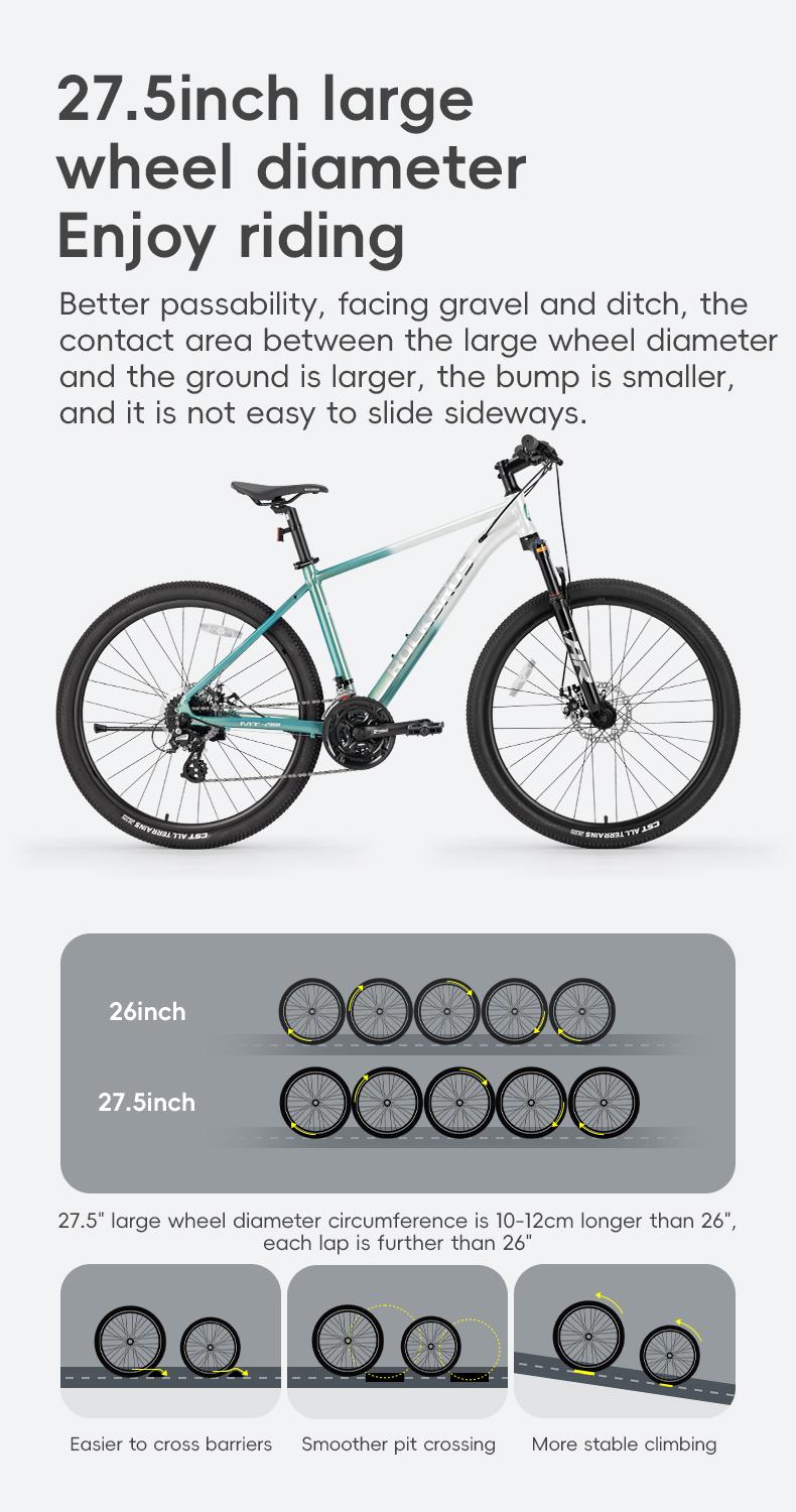 ROCKBROS MT200 Hardtail Mountain Bike - Sports & Outdoor Leisure Cycling Equipment