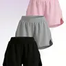 Women's Casual Athletic Yoga Shorts , Elastic Waistband, Quick-Dry Fabric For Running & Gym Featuring Stretchy And Fit for Workouts Sport Plain Trunks
