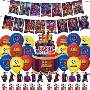 1999 Barça Commemorative Birthday Party Set — Complete Football-Themed Decoration Kit (Banners, Balloons, Cake Toppers) — An Exclusive Birthday Surprise for Young Fans