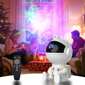 Creative Astronaut Galaxy Projector, USB Star Projector for 14-Lighting Effects, Nebula Night Light with Timer and Remote, LED Space Galaxy Lamp for Bedroom Decor, Room & Home Decor, Gifts for Kids, Christmas, Birthday