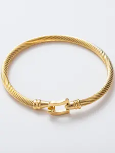 Vintage Minimalism Unique Casual Luxurious Golden Horseshoe Buckle Bracelet Suitable for Both Men and Women Daily Vacation Music Festival Anniversary Gift Couple's Gift，Gift for Her Exquisite Bracelet