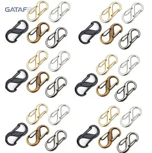 20Pcs Zipper Clip Theft Deterrent, Small Effective Zipper Lock, Double Opening Zipper Pull Replacement, Mini Carabiner Anti-Theft Clips for Bag, Luggage, Backpack, Purse, Travel & Outdoor Use, with Chain Length Adjustment