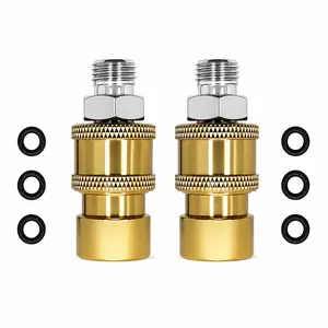 Airless Paint Sprayer Quick Connect Coupler, 1/4" Stainless Steel Hose Fitting, High Pressure, Quick Disconnect, Leak-Free (2 Pack)