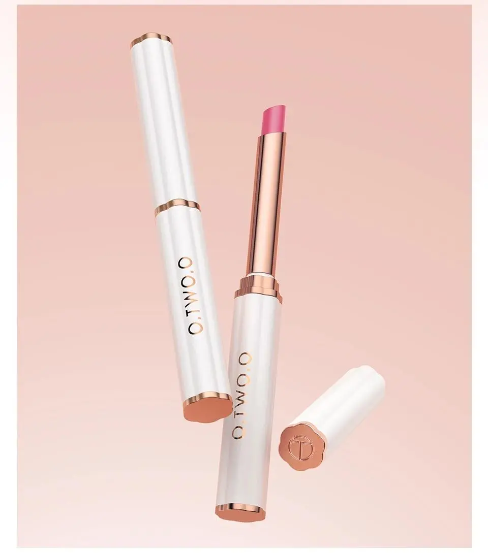 O.TWO.O Color Changing Lipstick Moisturizing Lip Balm Nourising Long Lasting Lip Gloss Natural Beeswax Lip Care Cosmetics Makeup Glossy