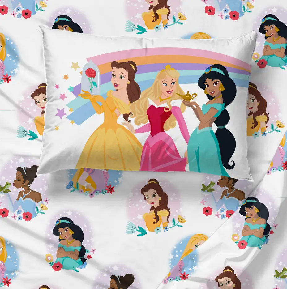 Sunny Side Up Disney Princess Rainbow Stars Sheet Set Sunny Side Up Disney Princess Rainbow Stars Sheet Set