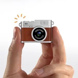Mini Retro Camera, 1080P Keychain Camera, Vintage Tiny Digital Video Recorder with 64GB Card, 0.96'' HD Retro Snap Micro Recorder for Travel Study Life Recording