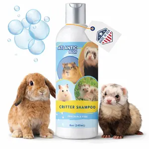 Atlantic Rush Critter Shampoo for Small Pets - Fragrance Free & Detergent Free- 8oz