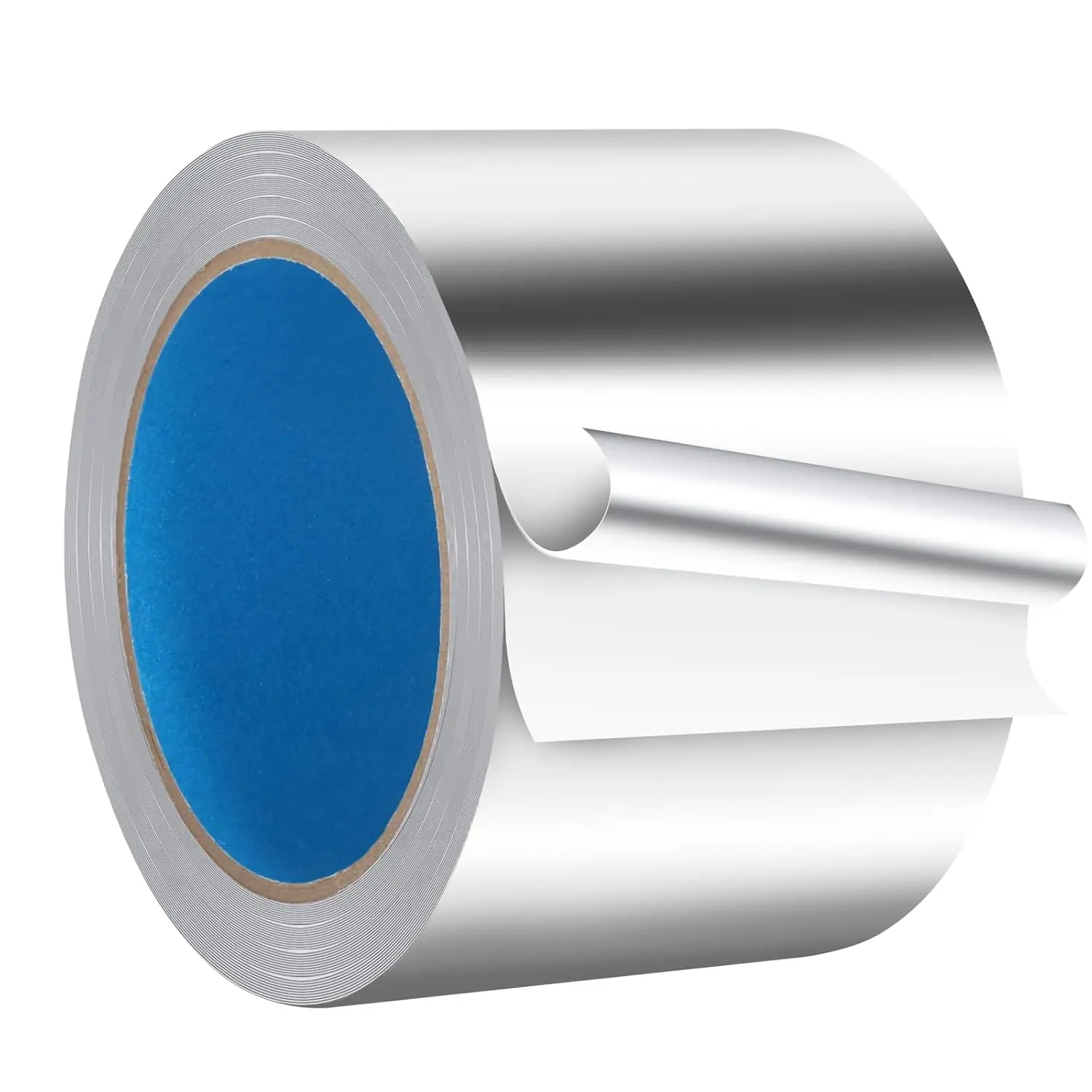 Heavy Duty Aluminum Foil Adhesive Tape Roll - 1 Roll, 3 inch x 65ft (3.9Mil), Thick Paper Backing, Strong Adhesive, All-Weather, Chemical-Resistant, Hassle-Free Removal for HVAC Ductwork, Duct Sealing
