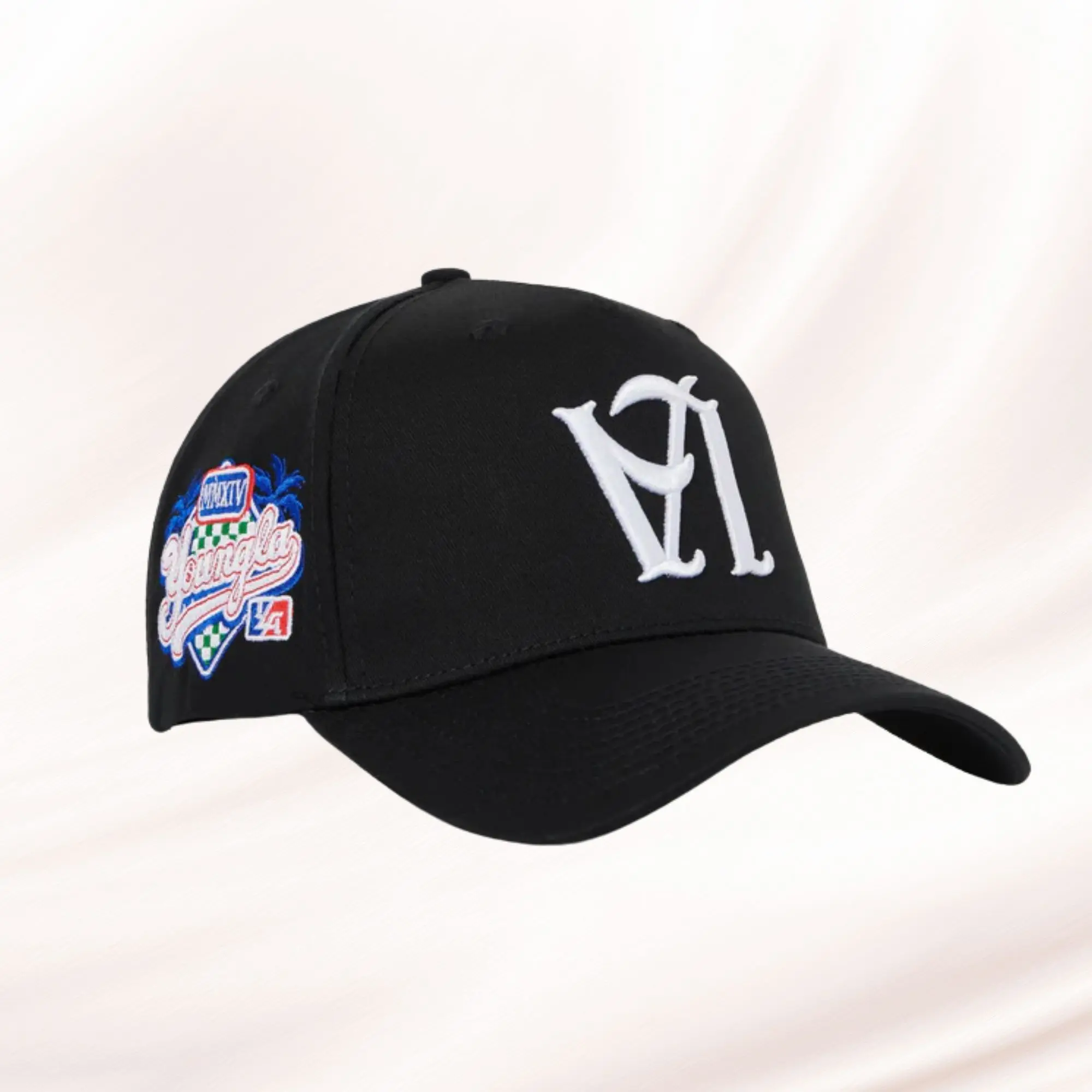 Y0ungla Reversed Black Trucker Hat, Streetwear Hip Hop Trucker Hat - Basic Trucker Cap, Adjustable Snapback, Gift for Him Her