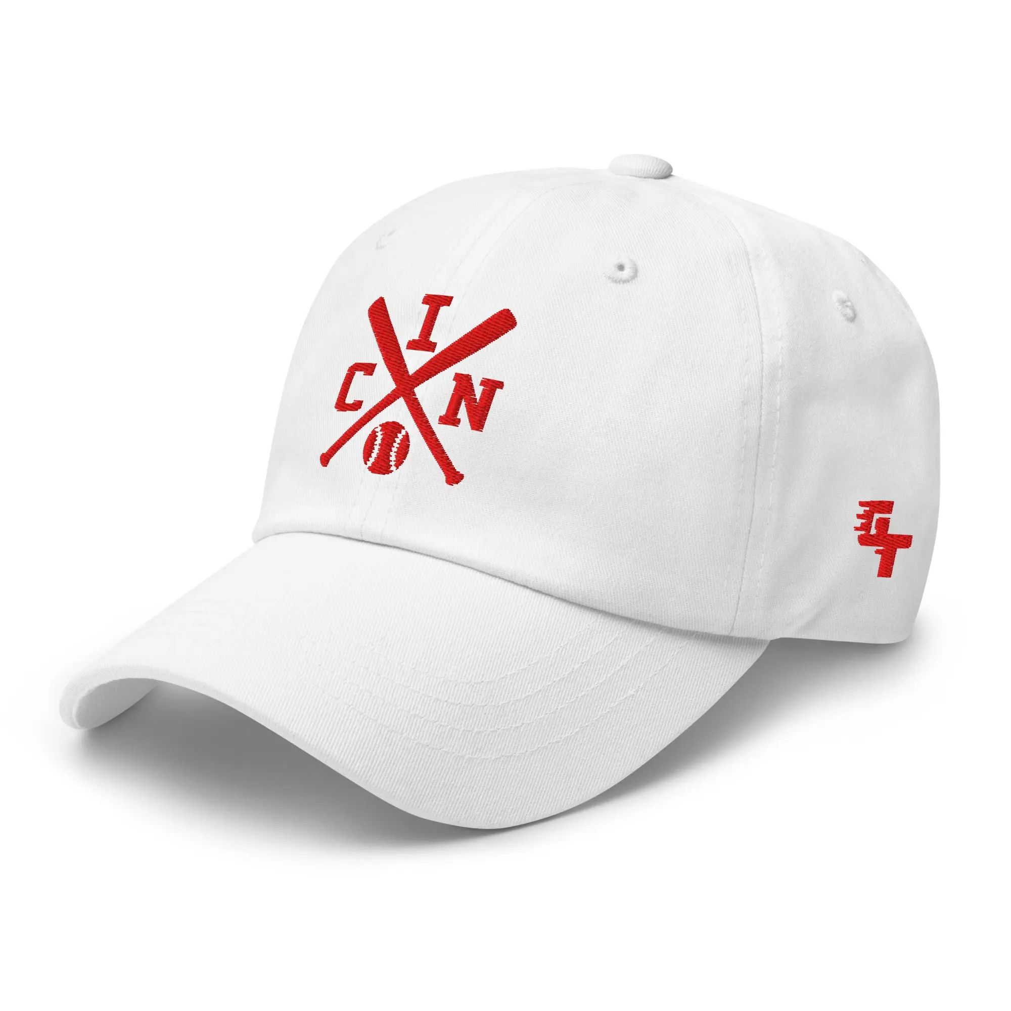 Cincinnati Baseball Bats Retro CIN Red Baseball Hat Dad Cap