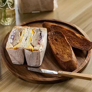 1-piece Round 20.5cm Wooden Plate - Multi-functional Round Tray, Suitable for Coffee, Snacks, and Fruit Arrangement - Ideal for Kitchen, Dining Room, and Holiday Gatherings, Bathroom Item Storage, and Jewelry Storage Decoration Essential