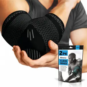 2 pairs of elbow orthopedic support braces Elbow Guard - suitable for tennis, golf, bursitis, sprains, arthritis, tendinitis on the elbows. Reduces pain