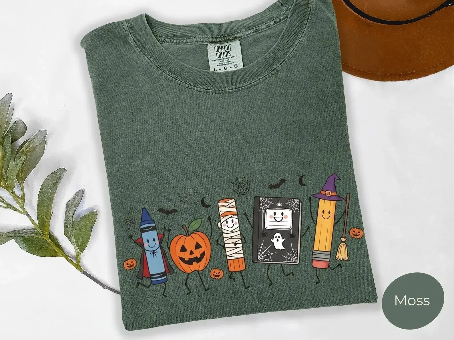 Comfort Colors Halloween Teacher Shirt, Funny Teacher Life T-shirt for Back To School, Preschool Spooky Tee Gift Set, Apparel Made In The US - Schoolhouse Threads