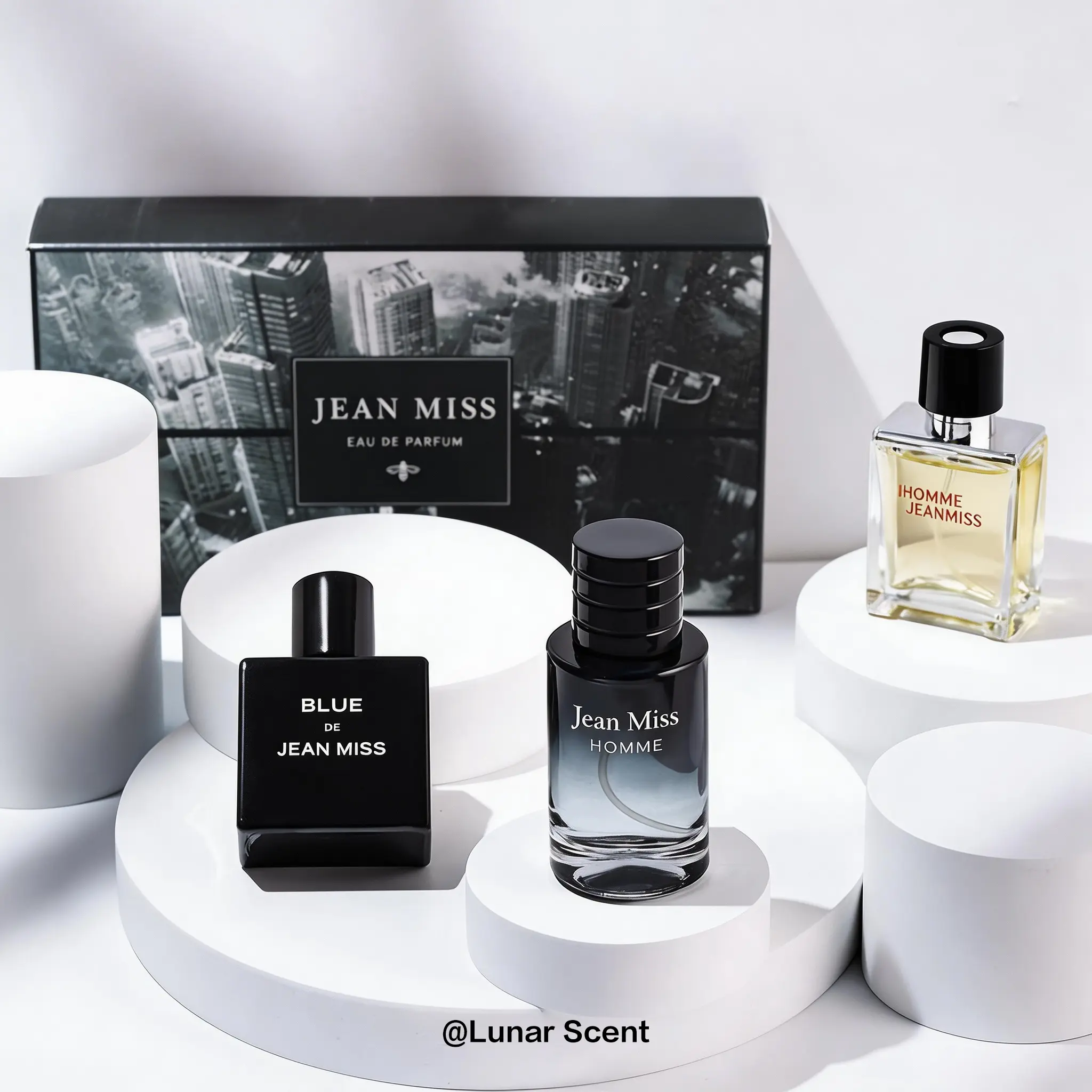 JEAN MISS-Wild Charm Series（30ML x 3) -Eau de Parfum-Men's Woody Fragrance-Men's colognes- Gift Set-Aromatic、Aquatic 、Spicy Scents for choice-Long Lasting Perfume- For Every Man - Daily Wear