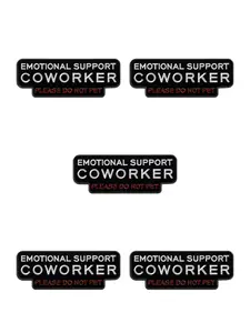 5-Pack Emotional Support Coworker Enamel Badges, Unique Personality Accessories, Fun and Quirky Office Decor, Perfect Gift Idea