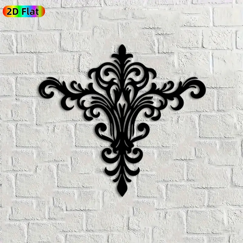 1pc Baroque Metal Wall Art, Intricate Baroque Statue Mural, Ideal Gift for New Year, Christmas, Baroque Decor Enthusiasts, Rust-Resistant Metal Wall Decor Wall Sculptures, Perfect for Living Room Wall & Garden Fence, Elegant Home & Outdoor Decor