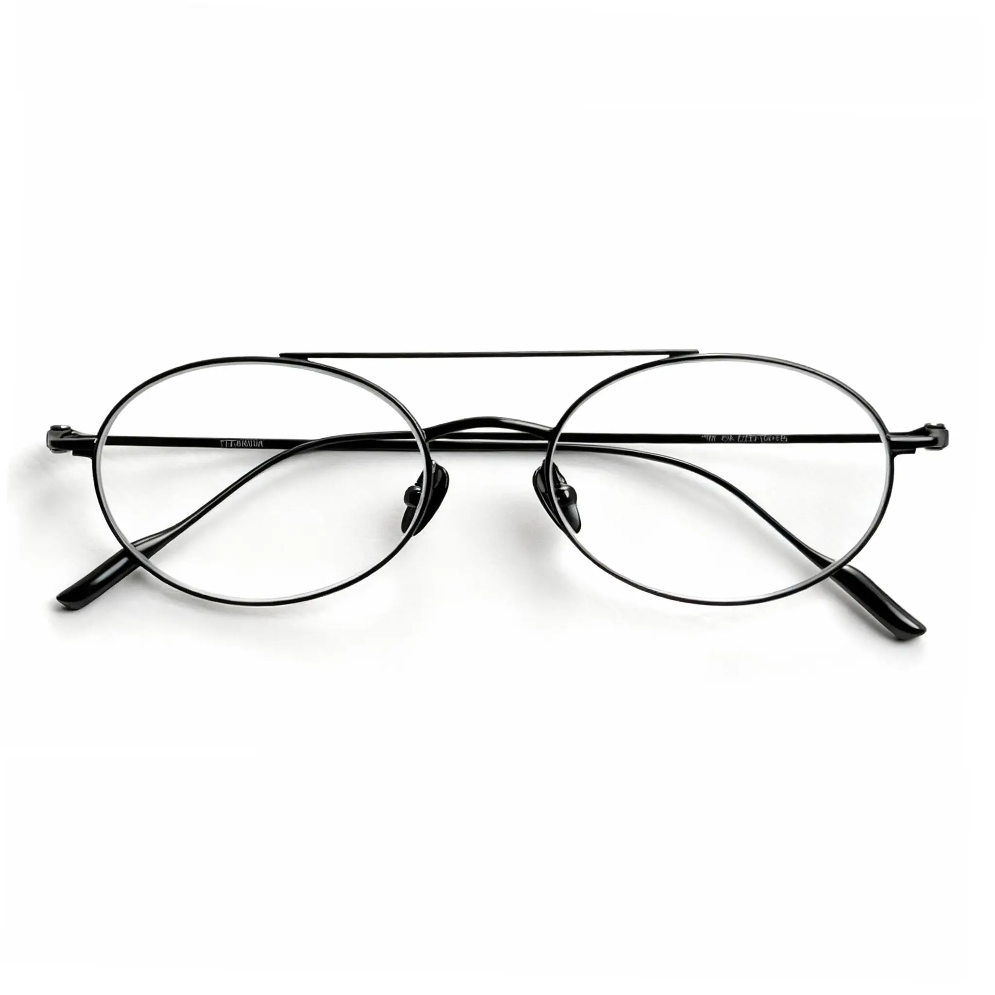 FIANPOR Pure Titanium Vintage Pilot Thin Frame Glasses - Classic Round Lens Eyewear for Everyday Use